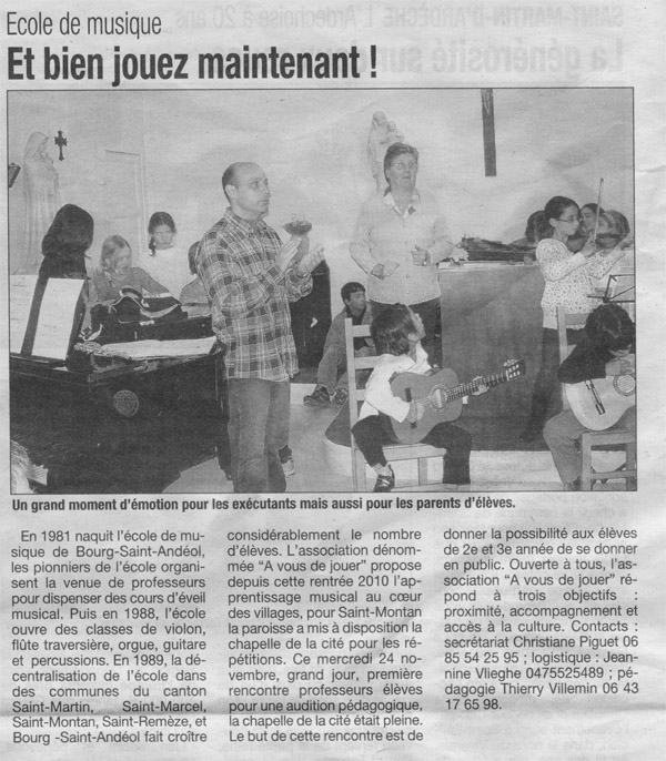 Saint Montan - La Tribune